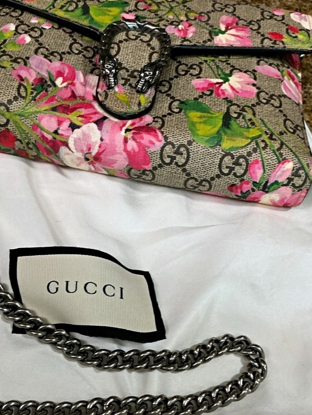 Gucci Dionysus Blooms Supreme 3 Way Chain Purse EUC - Picture 16 of 16